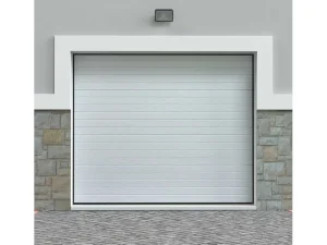 Cheap Sectionale Garagedeur Wit Gegroefd Effect Met Motor - Noria Garagedeur