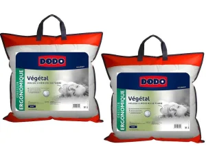 Best Set 2 Ergonomische Hoofdkussens Met Vormgeheugen Vegetal - 60X60 Cm Hoofdkussen
