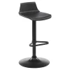 Fashion Set "Bar": Barmeubel Morena + 2 Barkrukken Calas - Zwart En Notenhout-Effect Barmeubel
