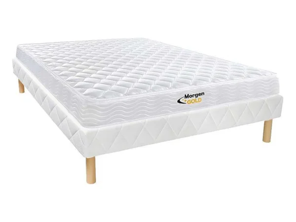 Fashion Set Bedbodem + Matras Met Veren Wolkenlos Van - 140 X 190 Cm Set Matras En Lattenbodem