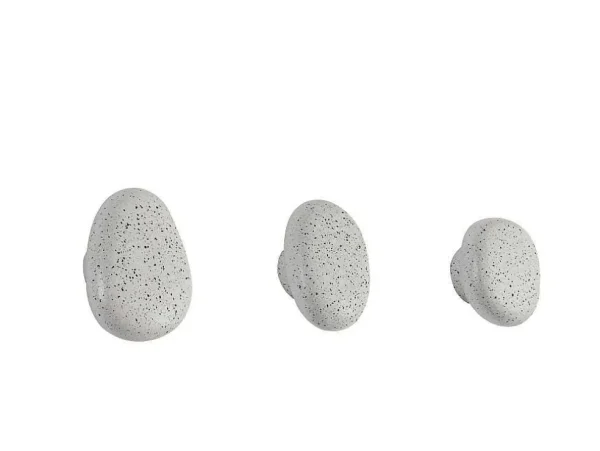 Clearance Set Van 3 Badkamerhaakjes In Terrazzo - 3 Groottes - Stochi Opbergaccessoire