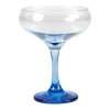 Online Set Van 6 Blauwe Cocktailglazen Op Voet 32 Cl - D. 6.5 X H. 20 Cm - Coraly Tafelservies