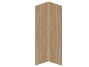 Hot Set Van 2 Douchewandpanelen Met Houteffect Van Aluminium Met Profielen - 2 X L90 X H210 Cm Eneko Douchewandpaneel