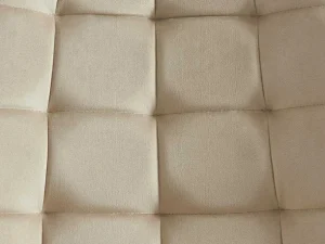 Cheap Set Van 6 Gewatteerde Stoelen - Velours En Zwart Metaal - Beige - Ollua Stoel