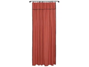 Best Set Van 2 Gordijnen Van Katoen En Linnen - 140 X 280 Cm - Terracotta - Borina Aanbiedingen: Woonaccessoires