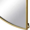 Flash Sale Set Van 2 Halfronde Spiegels In Metaal - B.50 X H.100 Cm - Goudkleurig - Gavra Spiegel