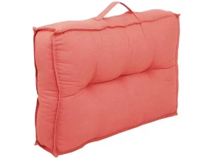 Store Set Van 2 Katoenen Paletkussens - 40 X 60 X 12 Cm - Koraal - Baila Tuindecoratie
