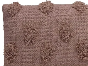 Cheap Set Van 2 Kussens 100% Getuft Katoen Jadel - 30 X 50 Cm - Oudroze Huistextiel