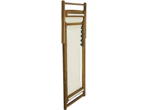 New Set Van 2 Ligbedden In Wit En Naturel Acaciahout Prato - Opvouwbaar Ligstoel
