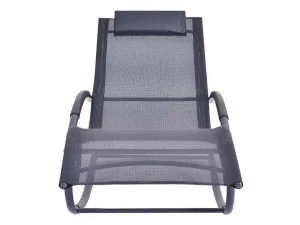 New Set Van 2 Ligstoelen - Antraciet - Lombok Van Ligstoel