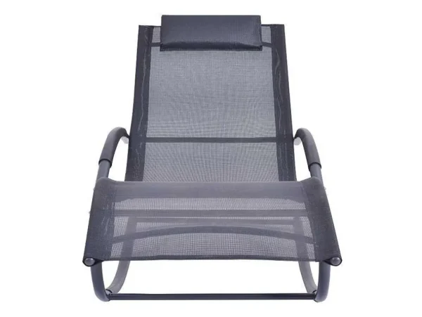 New Set Van 2 Ligstoelen - Antraciet - Lombok Van Ligstoel