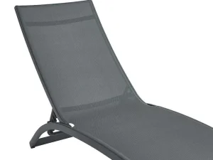 Best Set Van 2 Ligstoelen Met Verschillende Standen Van Aluminium En Textileen - Antraciet - Saranda Van Ligstoel