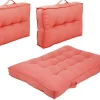 Sale Set Van 1 Matras + 2 Katoenen Paletkussens - Koraal - Baila Tuindecoratie