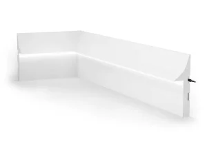 Cheap Set Van 3 Plinten Van Polystyreen L290 X H15 Cm Wit - Radeno Plint