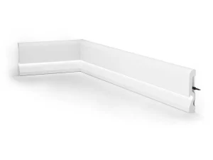 Fashion Set Van 3 Plinten Van Polystyreen L290 X H10 Cm Wit - Coreo Plint