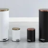 Shop Set Van 2 Roestvrijstalen Pedaalemmers Pira - 30L En 3L - Wit En Goudkleurig Keukenaccessoire En -Opbergruimte