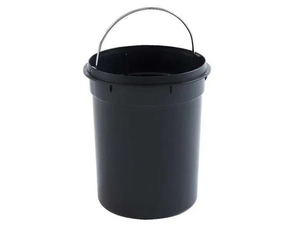 Hot Set Van 2 Roestvrijstalen Pedaalemmers Pira - 30L En 3L - Zwart En Koper Keukenaccessoire En -Opbergruimte