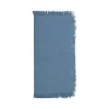 Discount Set Van 4 Servetten Met Franje - Katoen - 45 X 45 Cm - Marineblauw - Pola Textiel Voor Eettafel
