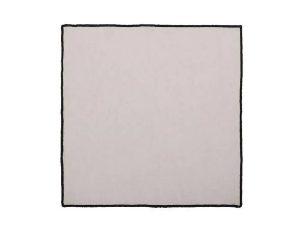 Hot Set Van 4 Servetten Van Katoen En Linnen - 45 X 45 Cm - Taupegrijs - Borina Textiel Voor Eettafel