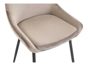 Cheap Set Van 2 Stoelen Masurie - Fluweel - Taupe Stoel
