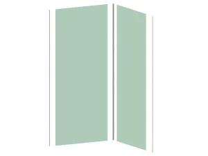 Flash Sale Set Van Twee Douchewandpanelen Inclusief Profielen - L90Cm X L120Cm X H210 Cm Douchewandpaneel