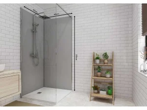 Fashion Set Van Twee Douchewandpanelen Inclusief Profielen - 2X L90Cm X H210 Cm Douchewandpaneel
