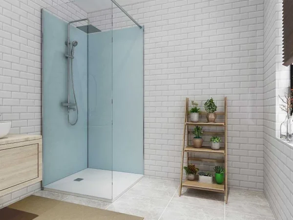 Cheap Set Van Twee Douchewandpanelen Inclusief Profielen - 2X L90Cm X H210 Cm Douchewandpaneel