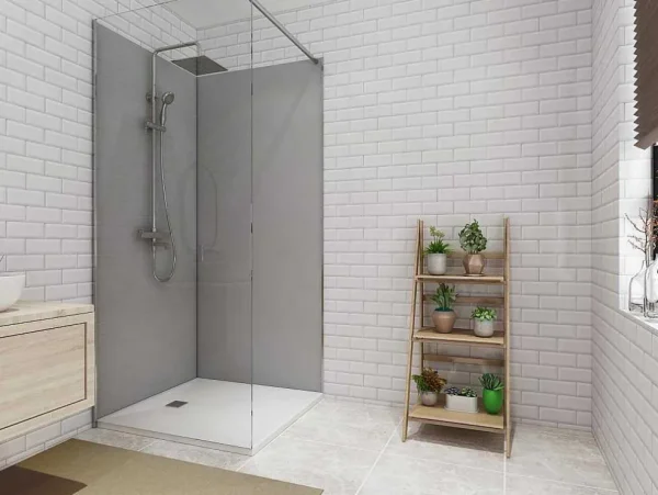 Fashion Set Van Twee Douchewandpanelen Inclusief Profielen - 2X L90Cm X H210 Cm Douchewandpaneel