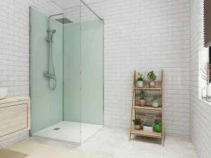 Outlet Set Van Twee Douchewandpanelen Inclusief Profielen - 2X L90Cm X H210 Cm Douchewandpaneel