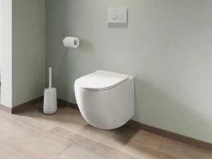 Flash Sale Set Voor Glanzend Witte Hang-Wc Met Voorwandsysteem En Bedieningsplaat - Javoine Hangend Toilet