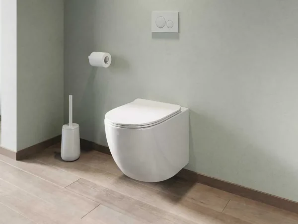 Flash Sale Set Voor Glanzend Witte Hang-Wc Met Voorwandsysteem En Bedieningsplaat - Javoine Hangend Toilet