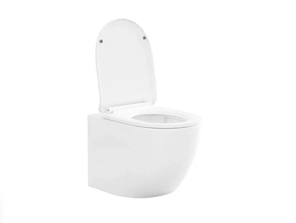 Cheap Set Voor Hang-Wc Met Decoratief Voorwandsysteem - Glanzend Wit - Javoine Hangend Toilet