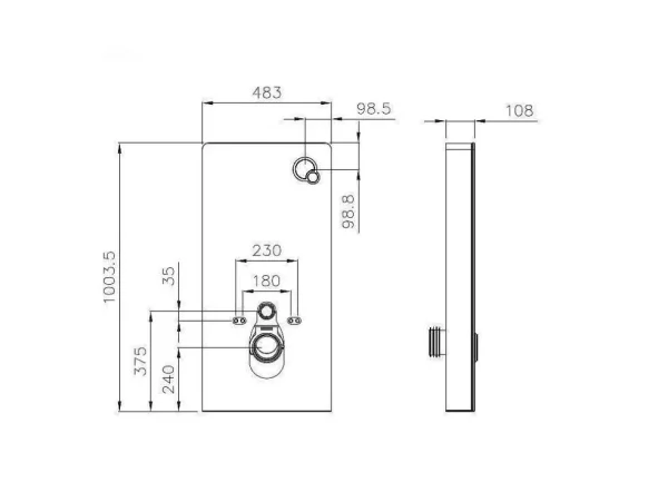 Cheap Set Voor Hang-Wc Met Decoratief Voorwandsysteem - Glanzend Wit - Javoine Hangend Toilet