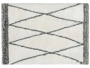 Best Shaggy Hoogpolig Tapijt Berberstijl Hania - Polyester - 200 X 290 Cm - Beige En Grijs Woonkamertapijt