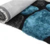 Sale Shaggy Tapijt Pietra Turquoise En Grijs - Polyester - 140 X 200 Cm Tapijt Hoogpolig