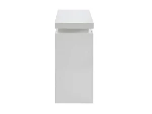Clearance Sidetable Emerson - Met Led-Verlichting - 2 Lades - Wit Gelakt Mdf Sidetable