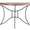 New Sidetable In Mdf En Metaal - Houtlook En Zwart - Lolana Sidetable