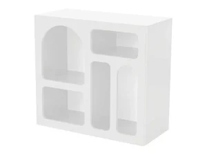 Hot Sidetable Met 5 Nissen - Wit - Luela Sidetable