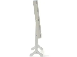 Hot Sieradenkastje Met Spiegel Berenice - Mdf En Grenen - 120 X 39 X 30 Cm - Wit Decoratieobject Voor Binnen