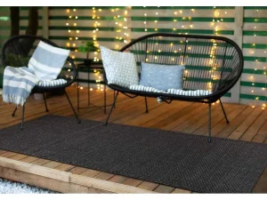 Cheap Sisal Tapijt, Loper Timo 0000 Buitenshuis Zwart 70X250 Cm Tapijt Voor Buiten