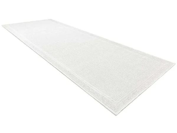 Discount Sisal Tapijt, Loper Timo 5979 Buitenshuis Kader Wit 80X300 Cm Tapijt Voor Buiten