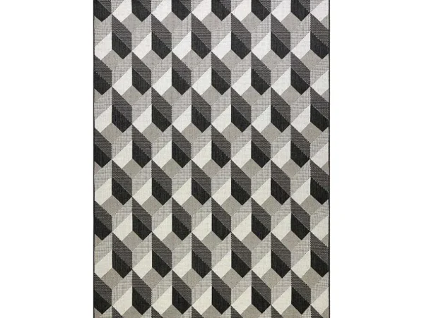 Cheap Sisal Tapijt Sisal Flat 48624/690 Blokjes 3D 120X170 Cm Klein Tapijt