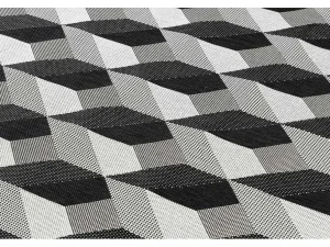 Cheap Sisal Tapijt Sisal Flat 48624/690 Blokjes 3D 120X170 Cm Klein Tapijt