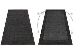 Cheap Sisal Tapijt Timo 5000 Buitenshuis Kader Zwart 80X150 Cm Tapijt Voor Buiten