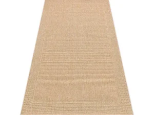 Discount Sisal Tapijt Timo 5979 Buitenshuis Kader Donker Beige 180X270 Cm Tapijt Voor Buiten