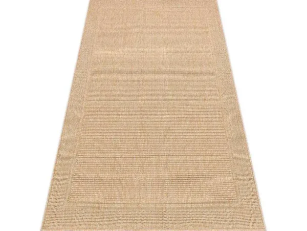 Discount Sisal Tapijt Timo 5979 Buitenshuis Kader Donker Beige 180X270 Cm Tapijt Voor Buiten