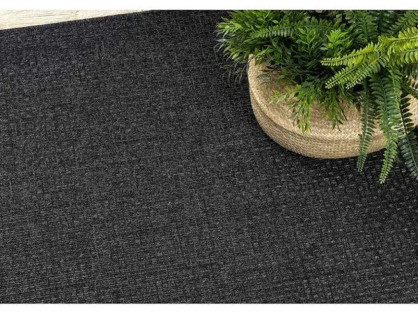 Clearance Sisal Tapijt Timo 0000 Buitenshuis Zwart 140X190 Cm Tapijt Voor Buiten