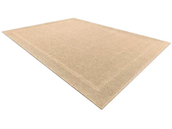 Discount Sisal Tapijt Timo 5979 Buitenshuis Kader Donker Beige 180X270 Cm Tapijt Voor Buiten