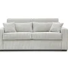 Hot Slaapbank 4 Zitplaatsen Met Stoffen Bekleding In Cremewit Snel Ombouwbaar Matrasbreedte: 160 Cm Matrasdikte: 18 Cm Mondovi Slaapbank Met Matras