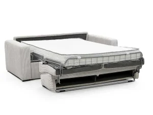 Hot Slaapbank 4 Zitplaatsen Met Stoffen Bekleding In Cremewit Snel Ombouwbaar Matrasbreedte: 160 Cm Matrasdikte: 18 Cm Mondovi Slaapbank Met Matras